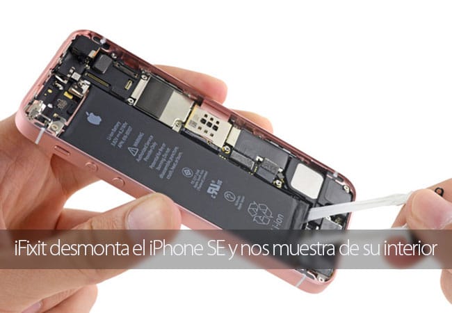 ifixit interior iphone se - BLOG - iPhone SE Desarmado