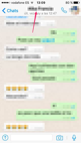 pantalla contacto whatsapp - BLOG - Cómo poner un tono personalizado para cada contacto en Whatsapp