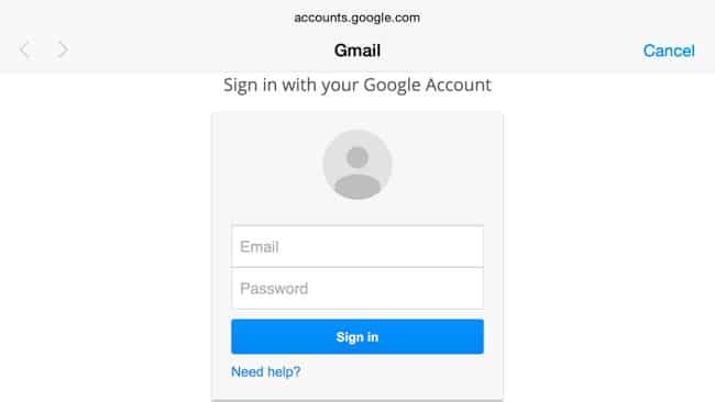 Identificación en dos pasos Gmail