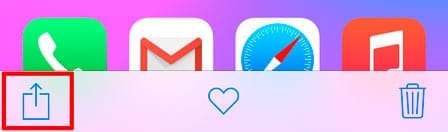 Botón de compartir en iOS 8