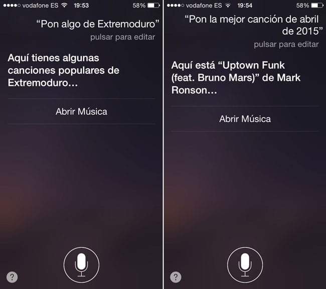 Comandos de Siri para Apple Music