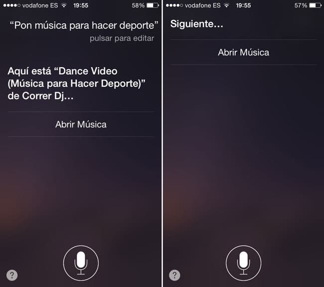 Instrucciones de Siri para Apple Music