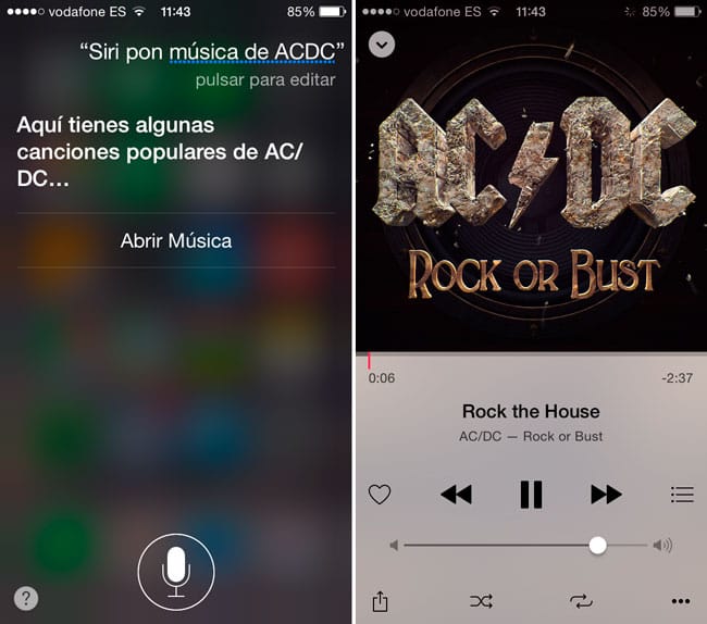 Reproducir música de Apple Music con Siri