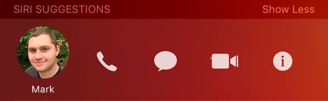 Cambio de diseño en la sugerencias de Siri
