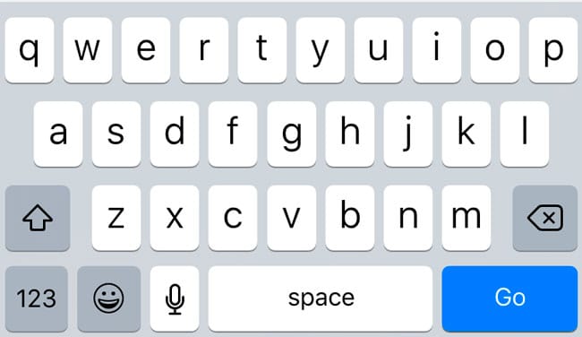 Cambios en el teclado virtual