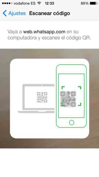 Escanear QR en WhatsApp Web 