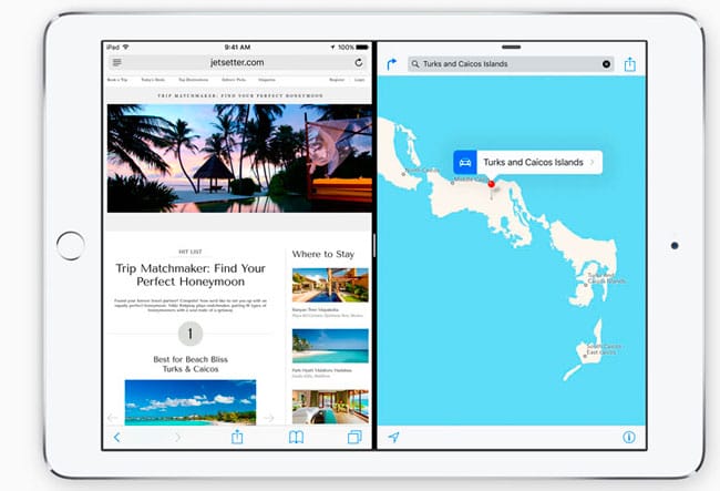 Multitarea Split View de iOS 9