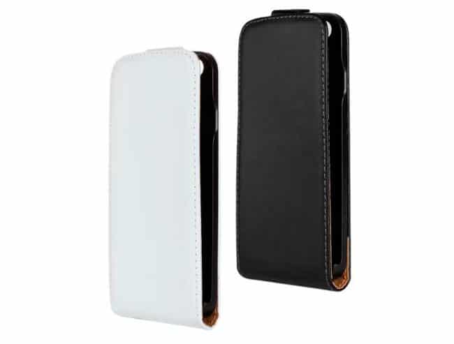 Carcasa de apertura vertical en blanco o negro