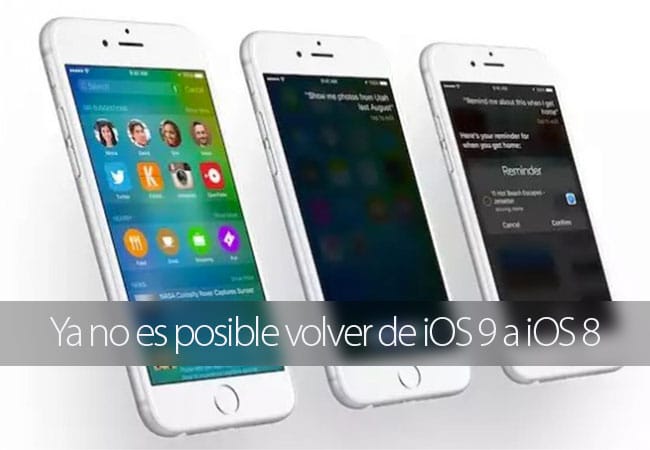 Apple deja de firma iOS 8 y iOS 9.0