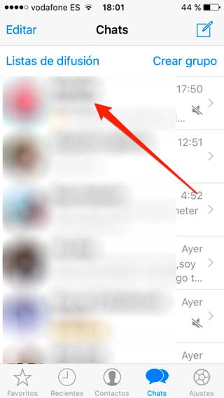 Tocamos sobre una de las converesaciones