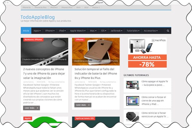 Bordes de una captura de pantalla editada con Voila para Mac Captura de pantalla editada con Voila