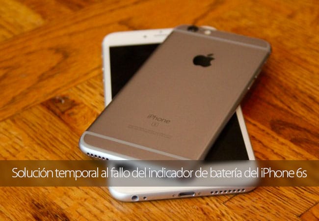 Fallo en el indicador de la batería por porcentaje del iPhone 6s y iPhone 6s Plus El iPhone 6s tiene un fallo que hace que el indicador de la batería no funcione bien
