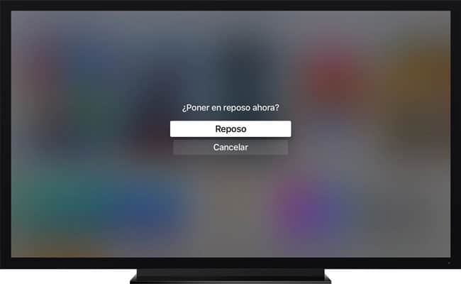 Modo reposo del Apple TV