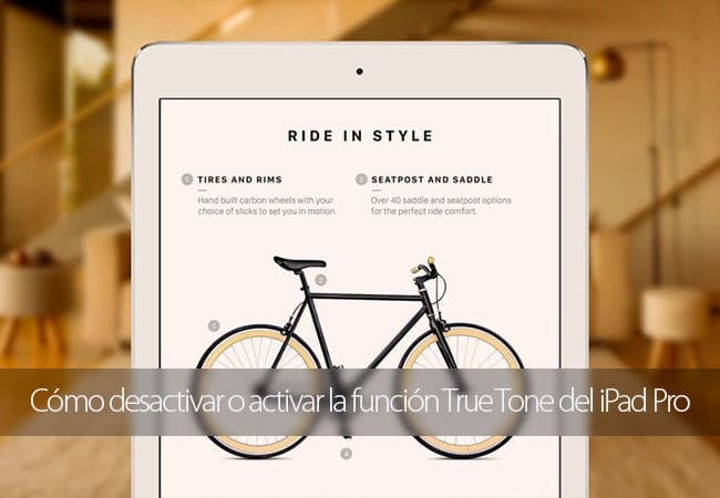 Activar y desactivar True Tone en el iPad Pro