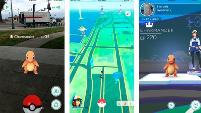 Capturas de pantalla de Pokémon GO