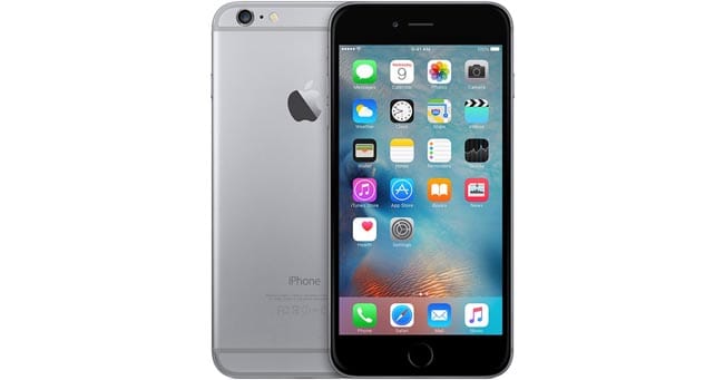 Frontal iPhone 6s negro