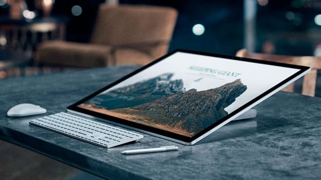Microsoft Surface Studio plegado