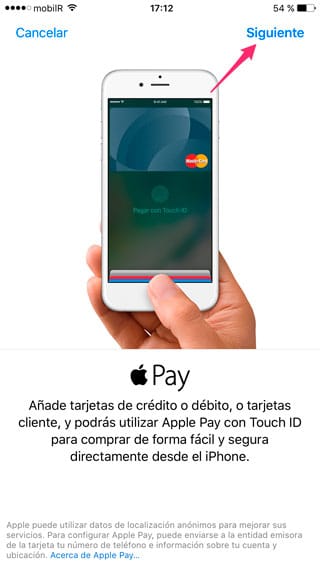 Bienvenida Apple Pay