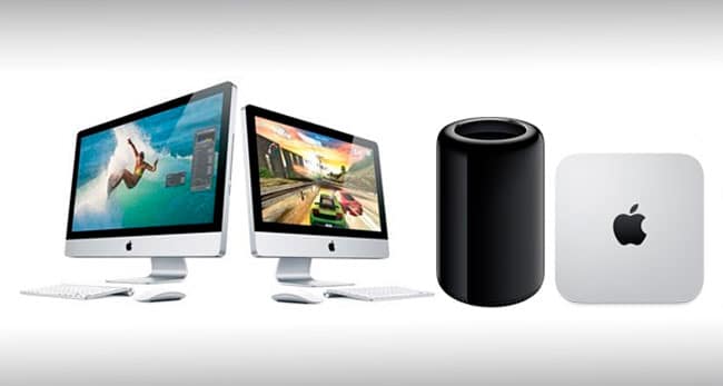 Gama de ordenadores Mac de sobremesa