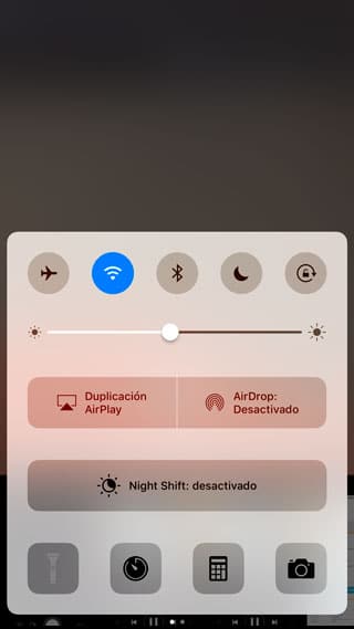 Centro de Control de iOS 10