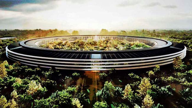 Nueva sede de Apple en la ciudad de Cupertino, Apple Park (California, EEUU)