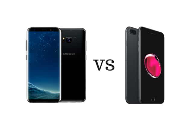 Galaxy S8 vs iPhone 7