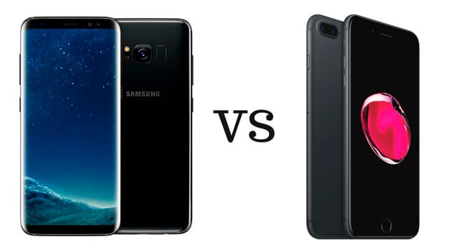 Comparativa de autonomía de S8+ vs iPhone 7 Plus