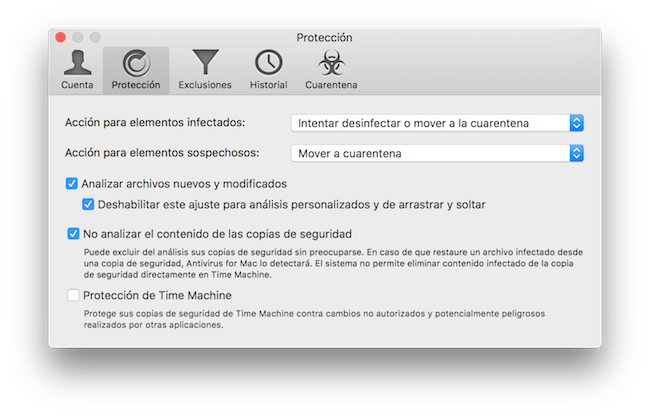 Protección Time Machine