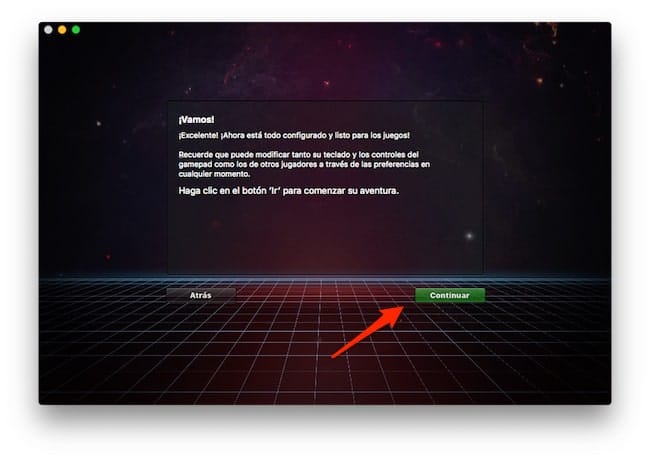 Finalizar instalación OpenEmu