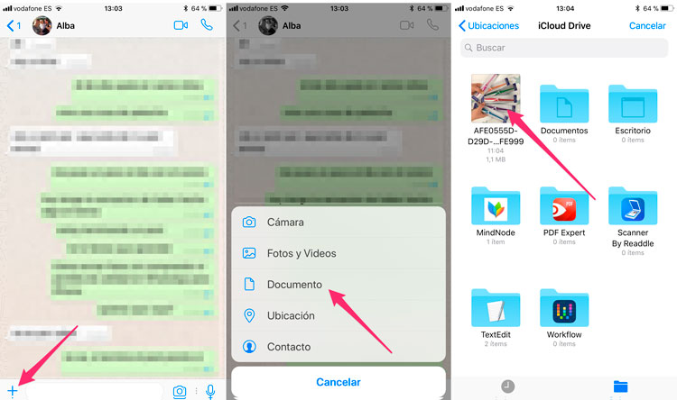 Enviar foto por WhatsApp sin compresión