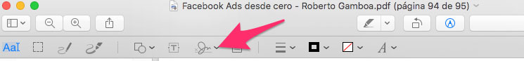 Icono Firma en Vista Previa