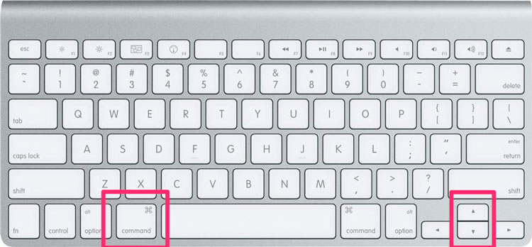 Atajo de teclado para Inicio/Fin en Mac
