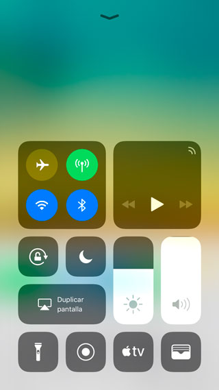 Centro de Control de iPhone personalizado