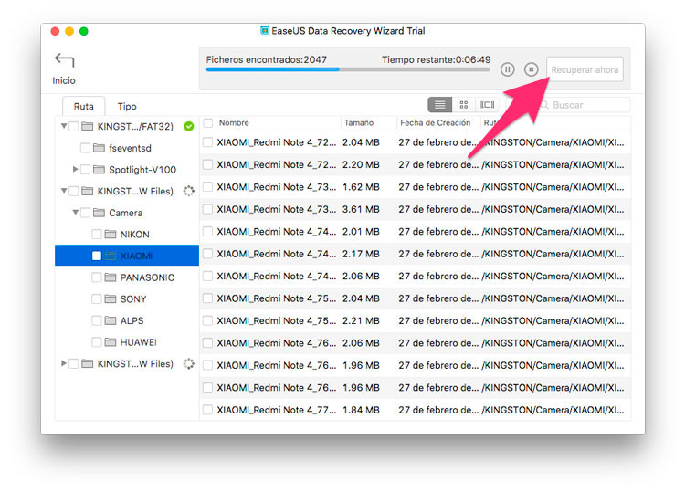 Software de recuperación de datos para Mac
