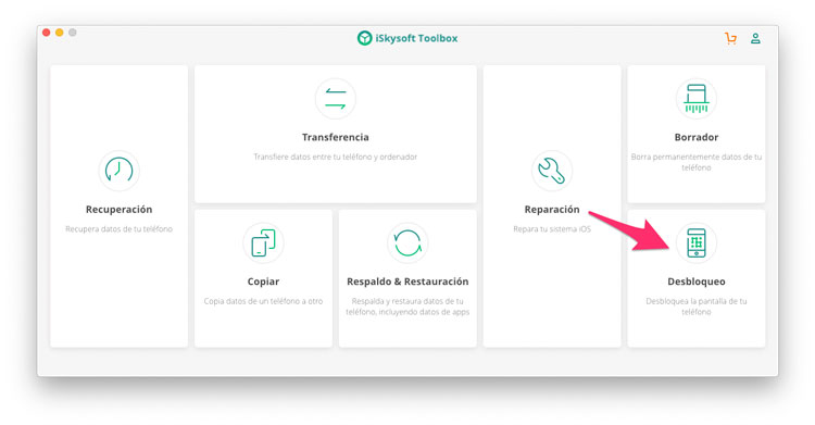 iSkysoft Toolbox Desbloqueo