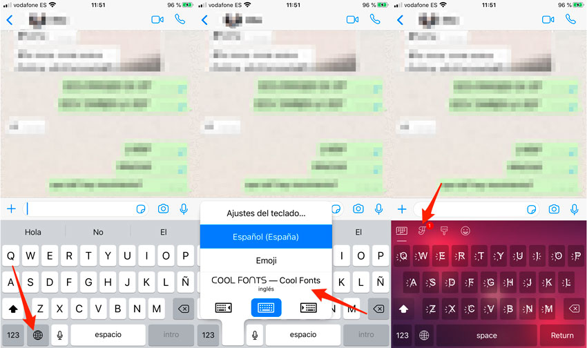 Cambiar tipo de letra en iPhone y iPad