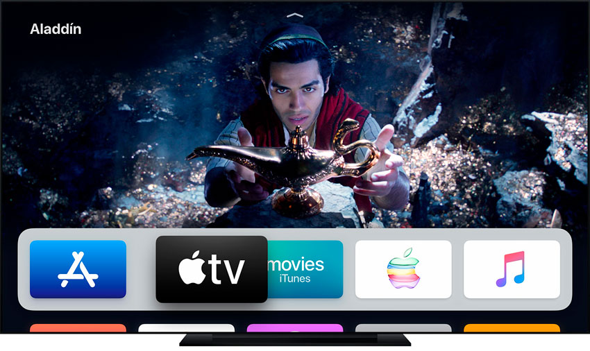 Mover aplicaciones en el Apple TV