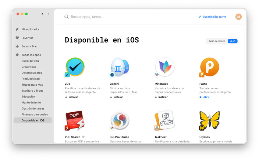 Apps para iOS que ya están disponibles a través de SetApp