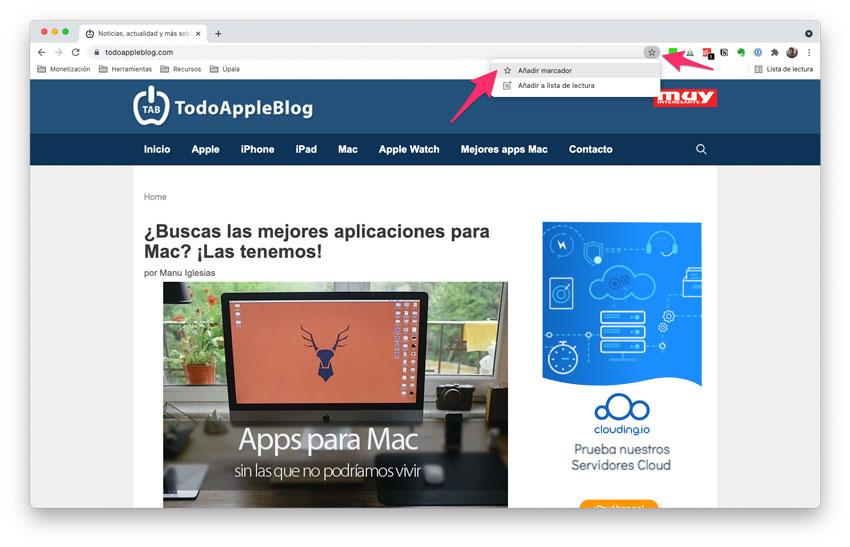 Añadir Marcados a Chrome