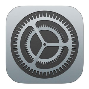 Icono de la app Ajustes de iOS