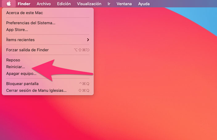 Salir del Modo Recuperación en Mac con chip Intel