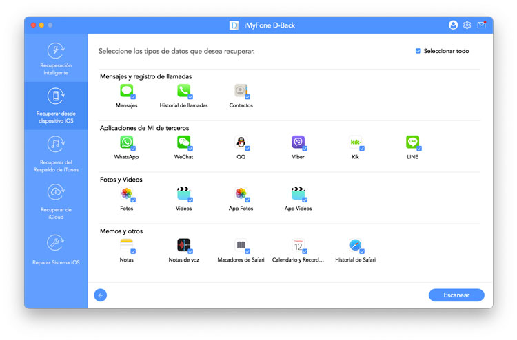 Archivos recuperables con D-Back