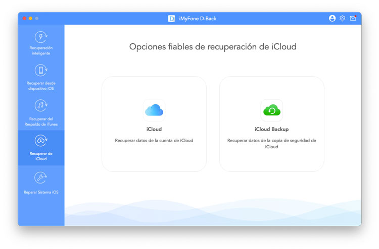 Recuperar datos desde iCloud